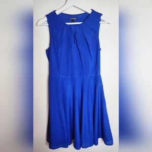 Express Royal Blue sun dress size 8